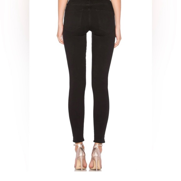 Agolde Sophie high rise skinny jeans in black - Picture 1 of 5